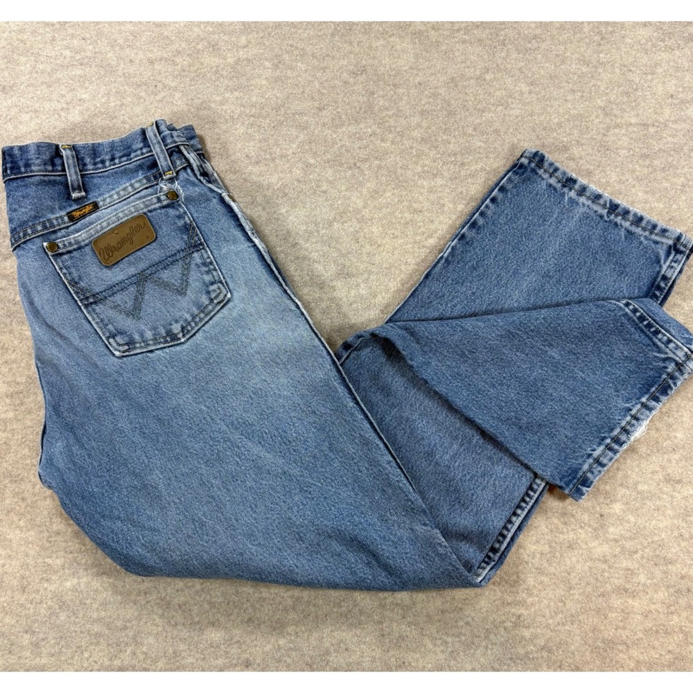 Wrangler George Strait Collection Cowboy Cut Jeans Blue Denim 34x30 13MGSHD
